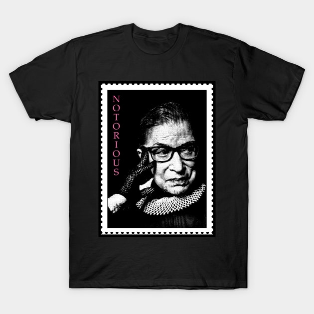 NOTORIOUS or RBG or ICON! T-Shirt by Wonderstuff